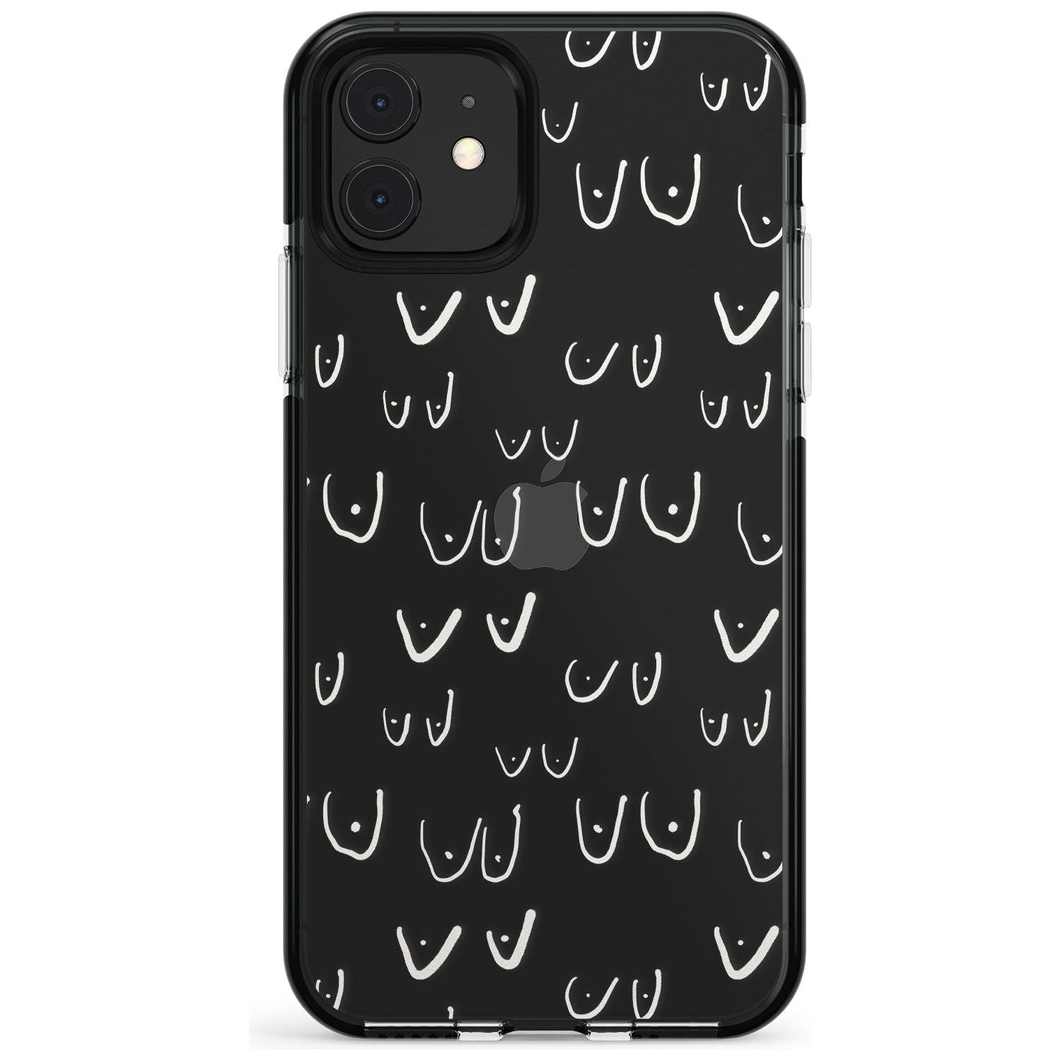 Boob Pattern (White) Pink Fade Impact Phone Case for iPhone 11 Pro Max