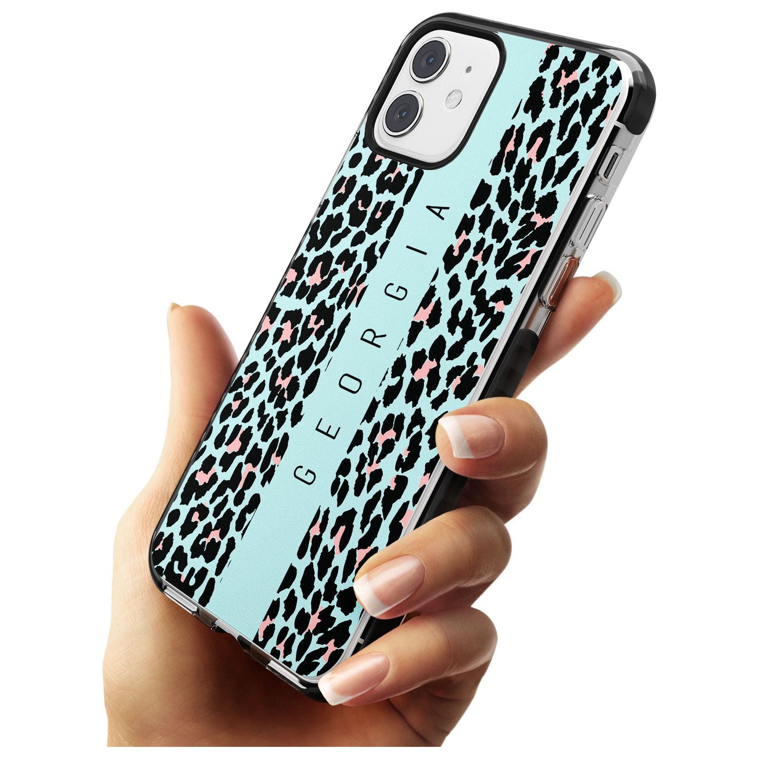 Custom Blue Leopard Spots iPhone Case   Custom Phone Case - Case Warehouse