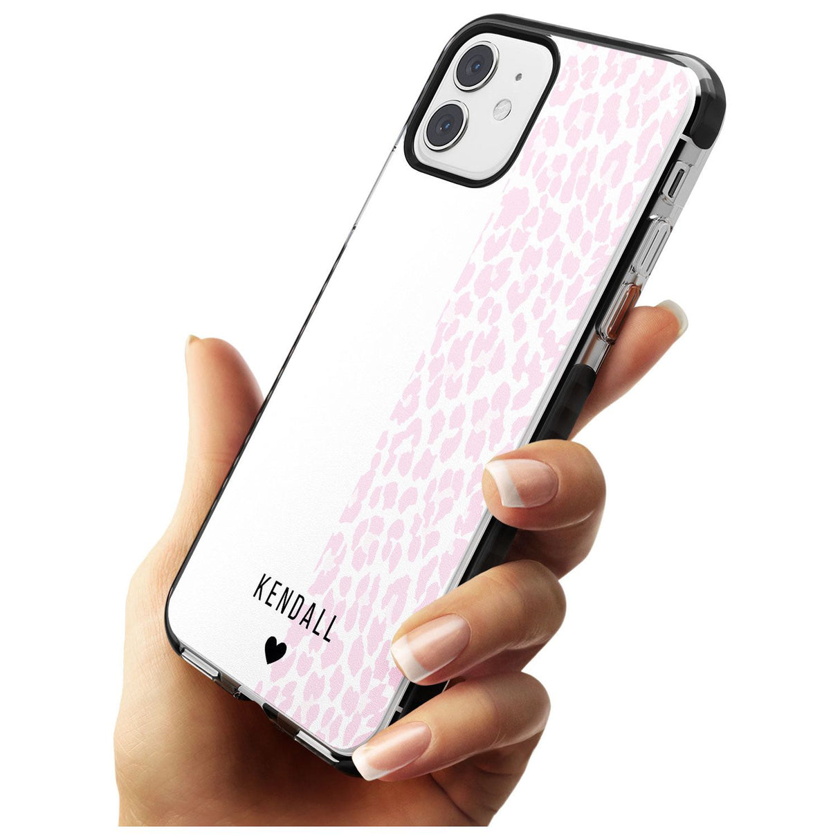 Custom Pink & White Leopard Spots iPhone Case   Custom Phone Case - Case Warehouse