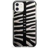 Zebra Print iPhone Case  Black Impact Custom Phone Case - Case Warehouse