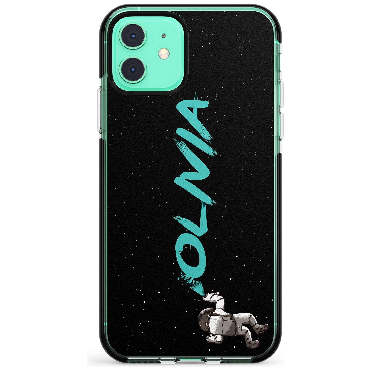 Graffiti Astronaut Pink Fade Impact Phone Case for iPhone 11 Pro Max