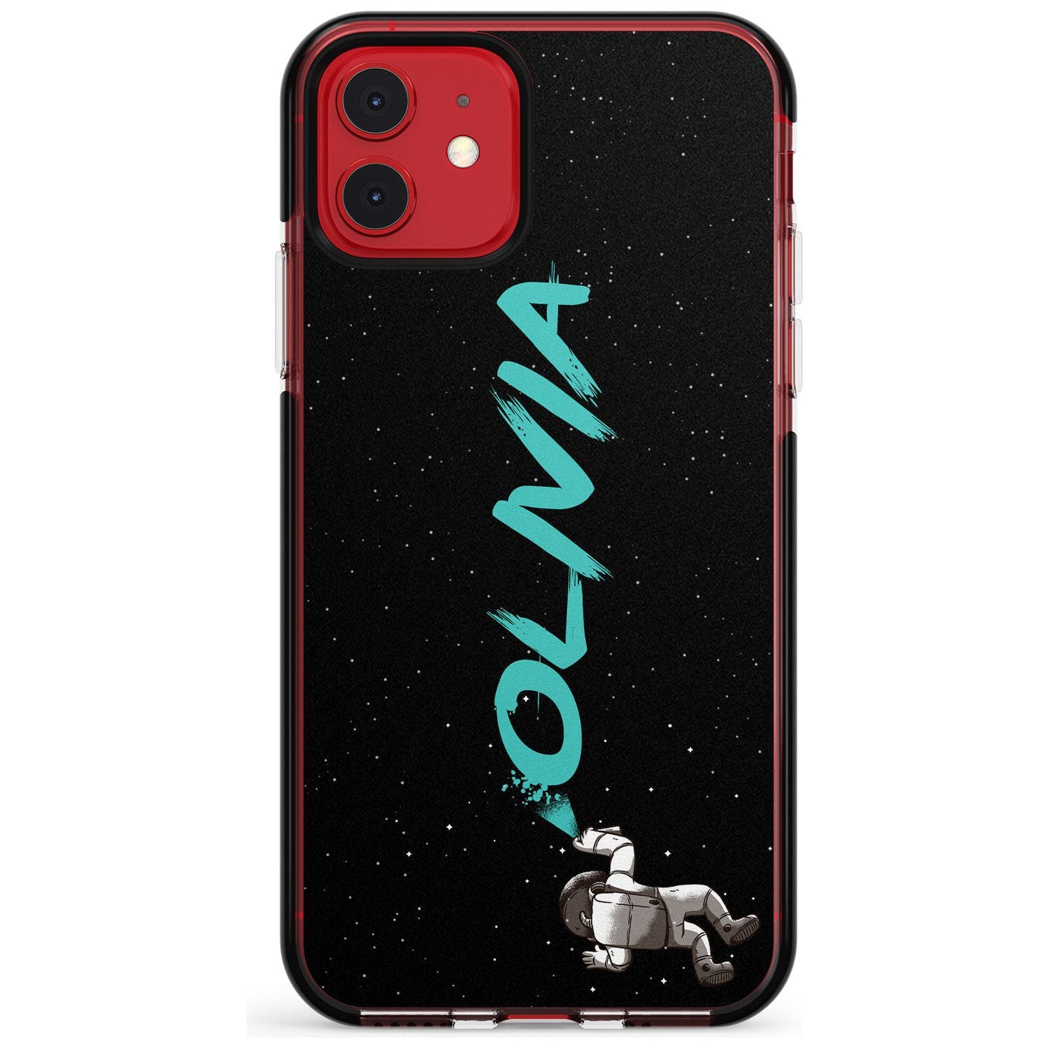 Graffiti Astronaut Pink Fade Impact Phone Case for iPhone 11 Pro Max