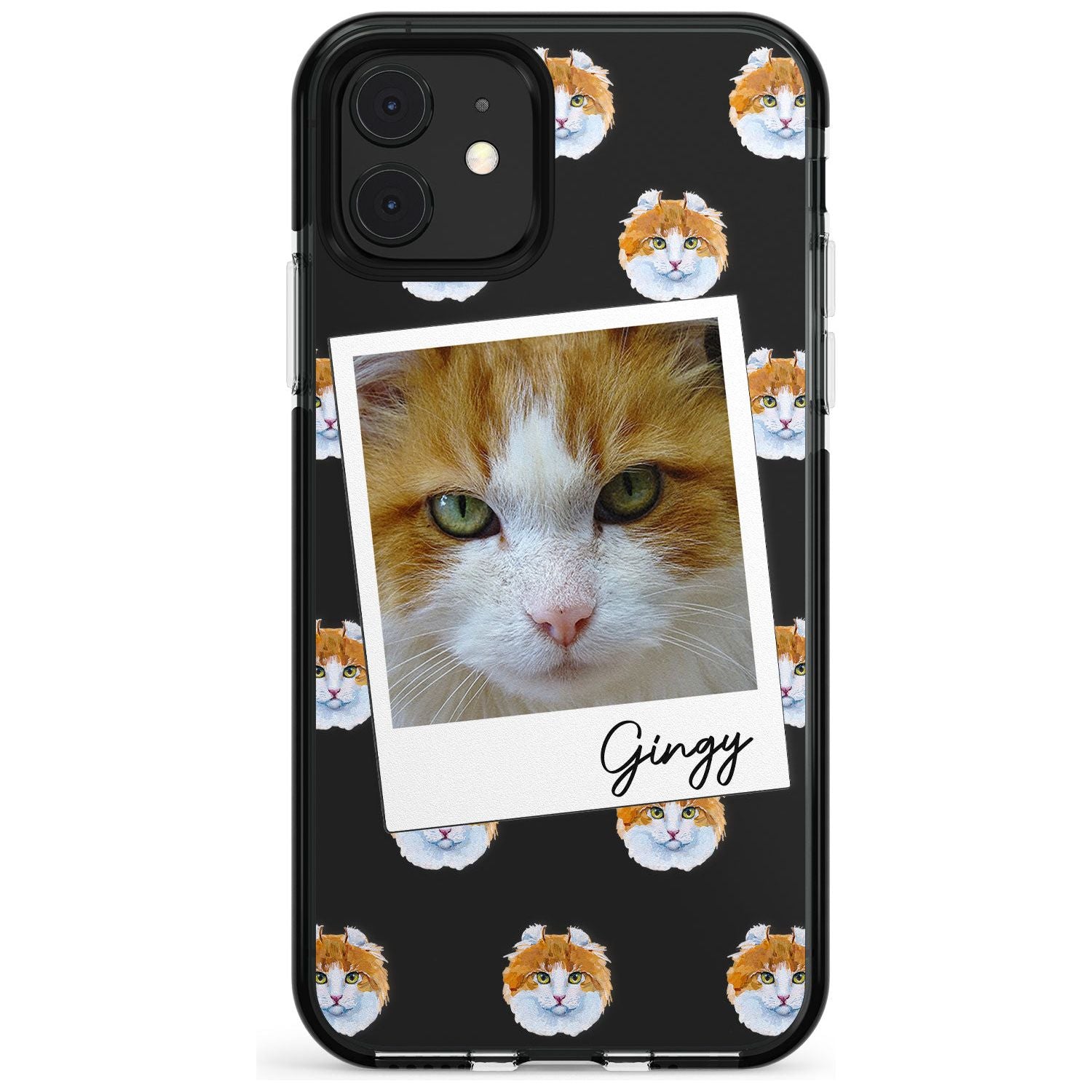 Personalised American Curl Photo Black Impact Phone Case for iPhone 11 Pro Max