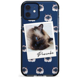 Personalised Burmese Cat Photo Black Impact Phone Case for iPhone 11 Pro Max