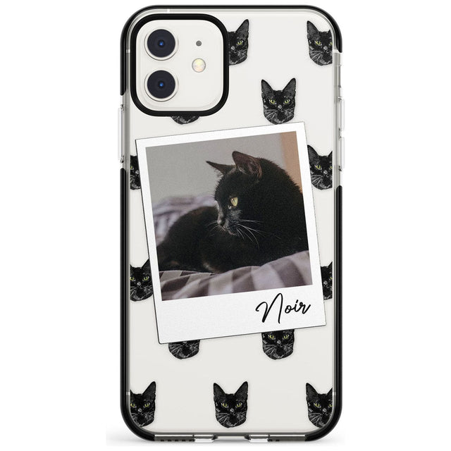 Personalised Bombay Cat Photo Black Impact Phone Case for iPhone 11 Pro Max
