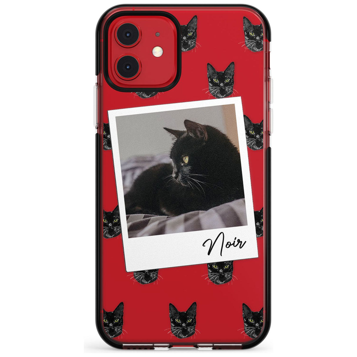 Personalised Bombay Cat Photo Black Impact Phone Case for iPhone 11 Pro Max