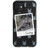 Personalised Korat Cat Photo Black Impact Phone Case for iPhone 11 Pro Max