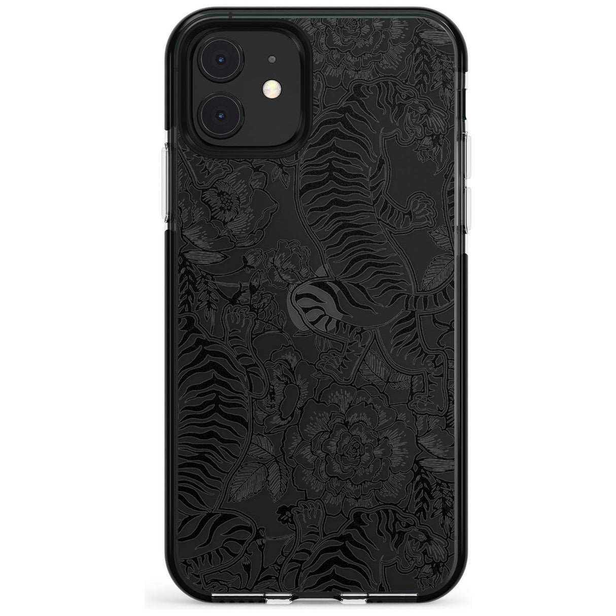 Personalised Chinese Tiger Pattern Black Impact Phone Case for iPhone 11 Pro Max