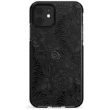 Personalised Chinese Tiger Pattern Black Impact Phone Case for iPhone 11 Pro Max