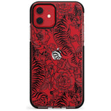 Personalised Chinese Tiger Pattern Black Impact Phone Case for iPhone 11 Pro Max