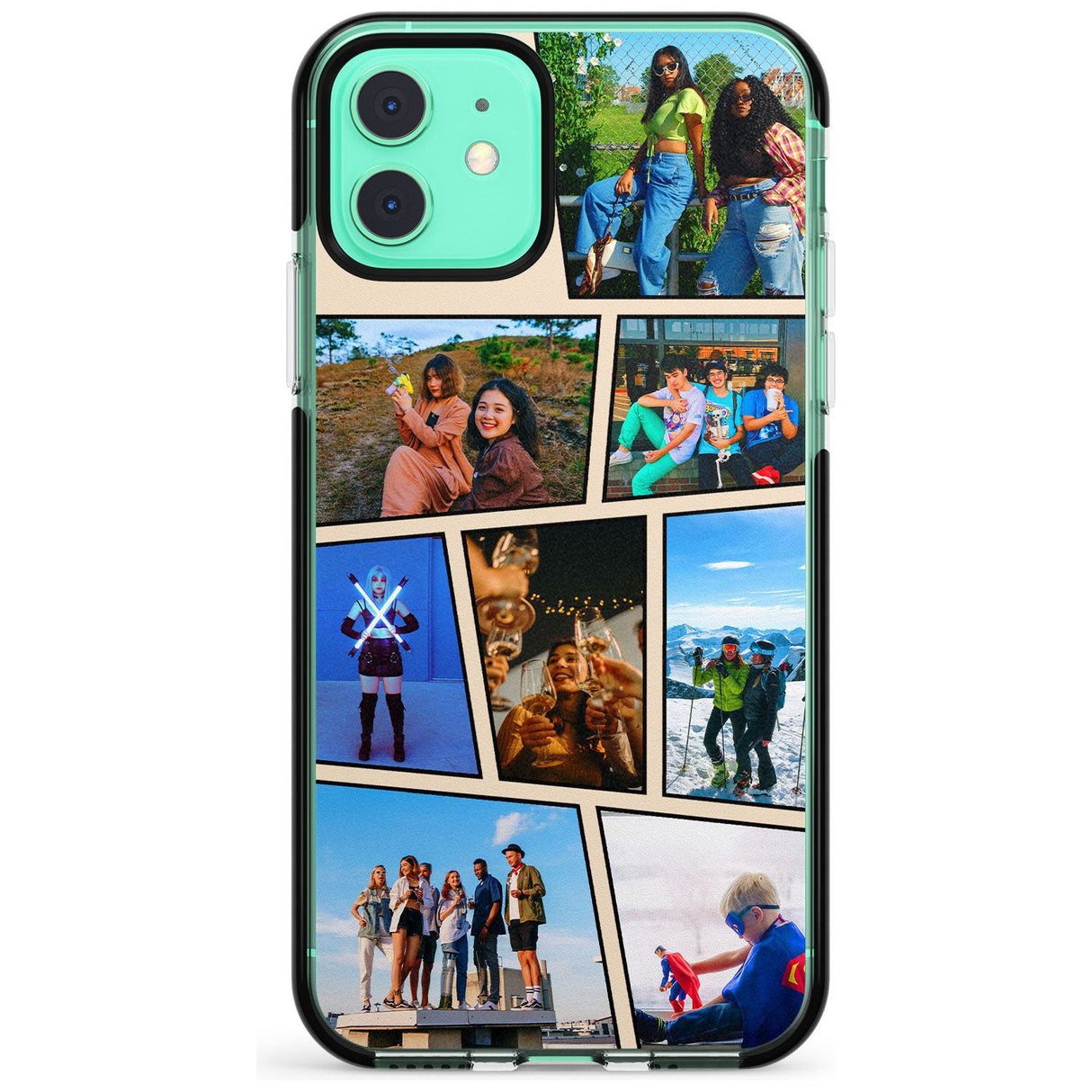 Comic Strip Photo Black Impact Phone Case for iPhone 11 Pro Max