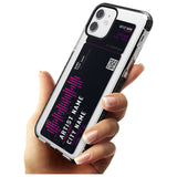 Personalised Concert Ticket Black Impact Phone Case for iPhone 11 Pro Max