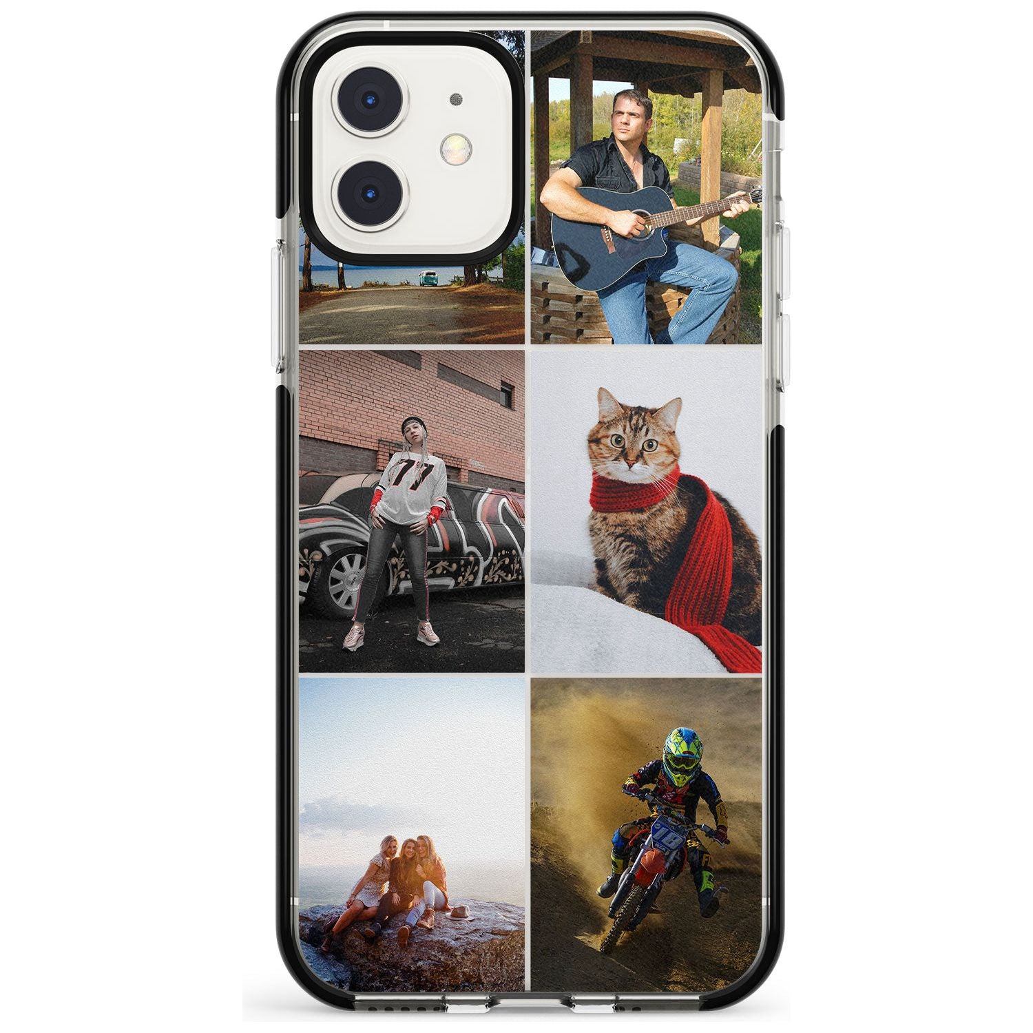 6 Photo Grid  Pink Fade Impact Phone Case for iPhone 11 Pro Max