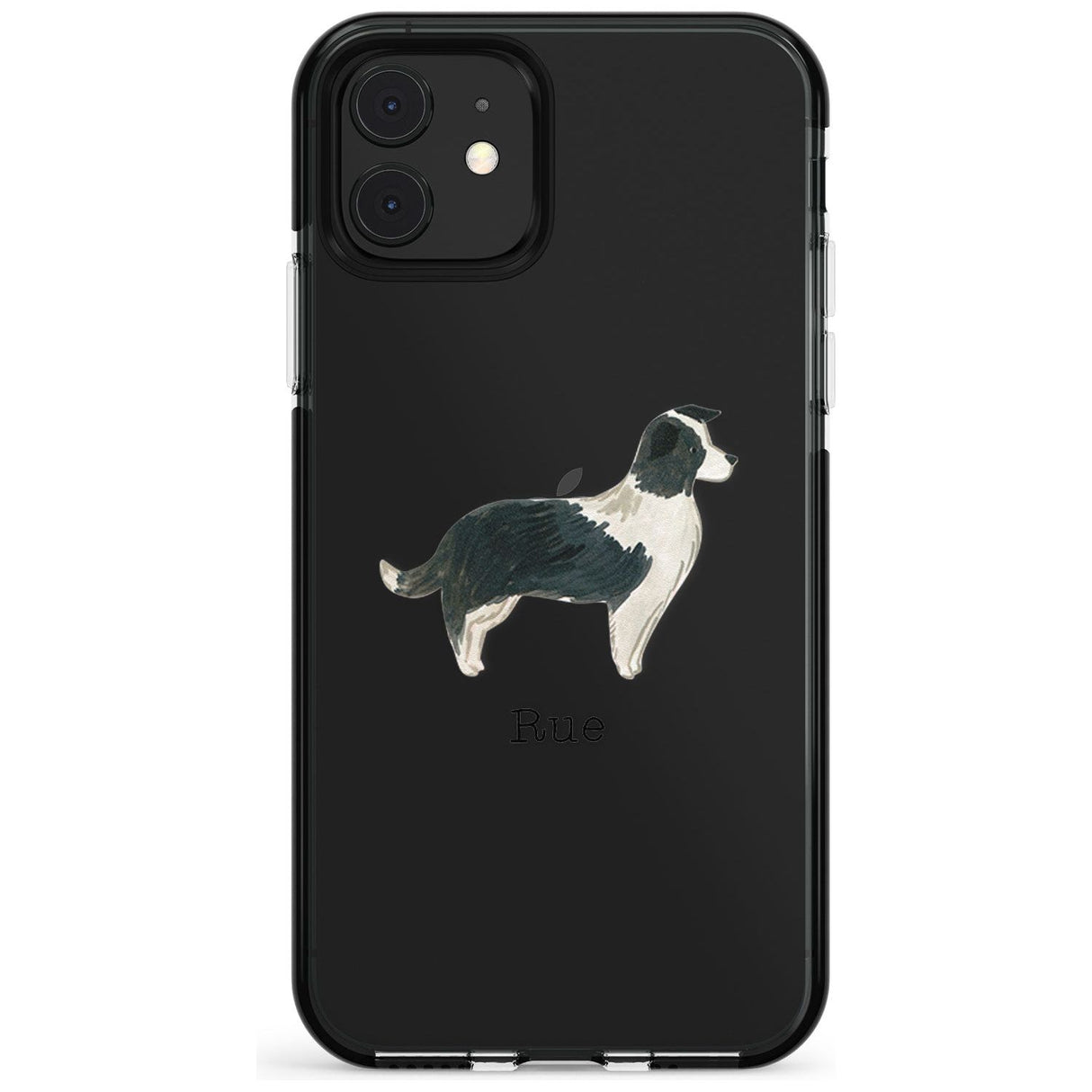 Border Collie Pink Fade Impact Phone Case for iPhone 11 Pro Max