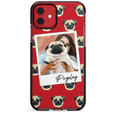 Pug - Custom Dog Photo Pink Fade Impact Phone Case for iPhone 11 Pro Max