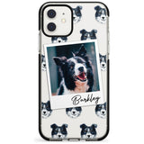 Border Collie - Custom Dog Photo Pink Fade Impact Phone Case for iPhone 11 Pro Max