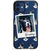 Border Collie - Custom Dog Photo Pink Fade Impact Phone Case for iPhone 11 Pro Max