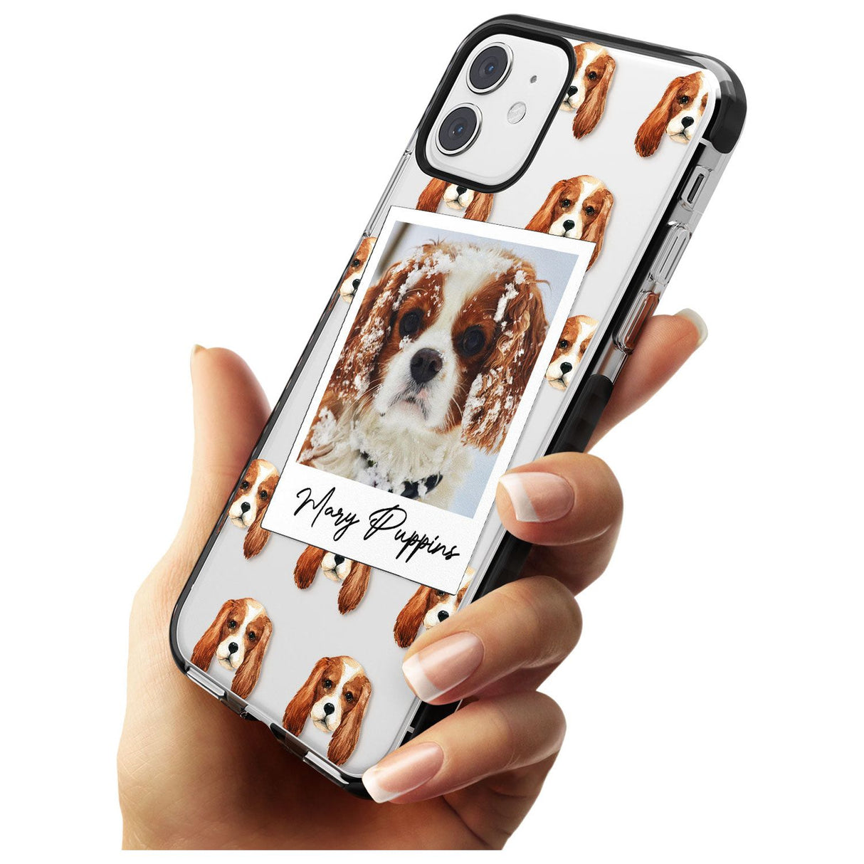 Cavalier King Charles - Custom Dog Photo Pink Fade Impact Phone Case for iPhone 11 Pro Max