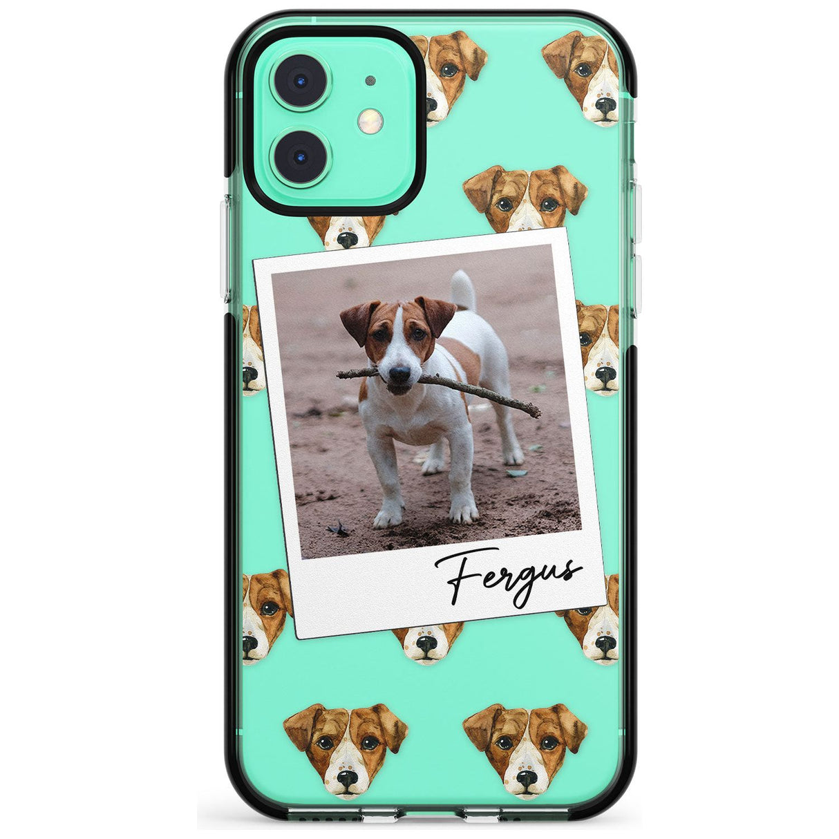 Jack Russell - Custom Dog Photo Pink Fade Impact Phone Case for iPhone 11 Pro Max