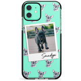 French Bulldog, Grey - Custom Dog Photo Pink Fade Impact Phone Case for iPhone 11 Pro Max