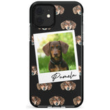 Dachshund, Brown - Custom Dog Photo Pink Fade Impact Phone Case for iPhone 11 Pro Max