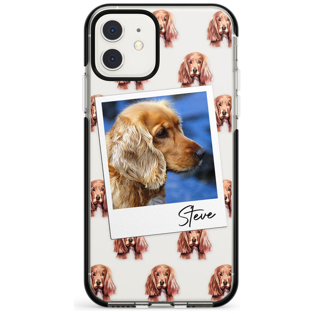 Cocker Spaniel - Custom Dog Photo Pink Fade Impact Phone Case for iPhone 11 Pro Max