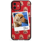 Cocker Spaniel - Custom Dog Photo Pink Fade Impact Phone Case for iPhone 11 Pro Max