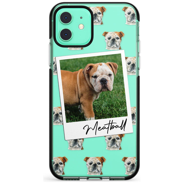 English Bulldog - Custom Dog Photo Pink Fade Impact Phone Case for iPhone 11 Pro Max