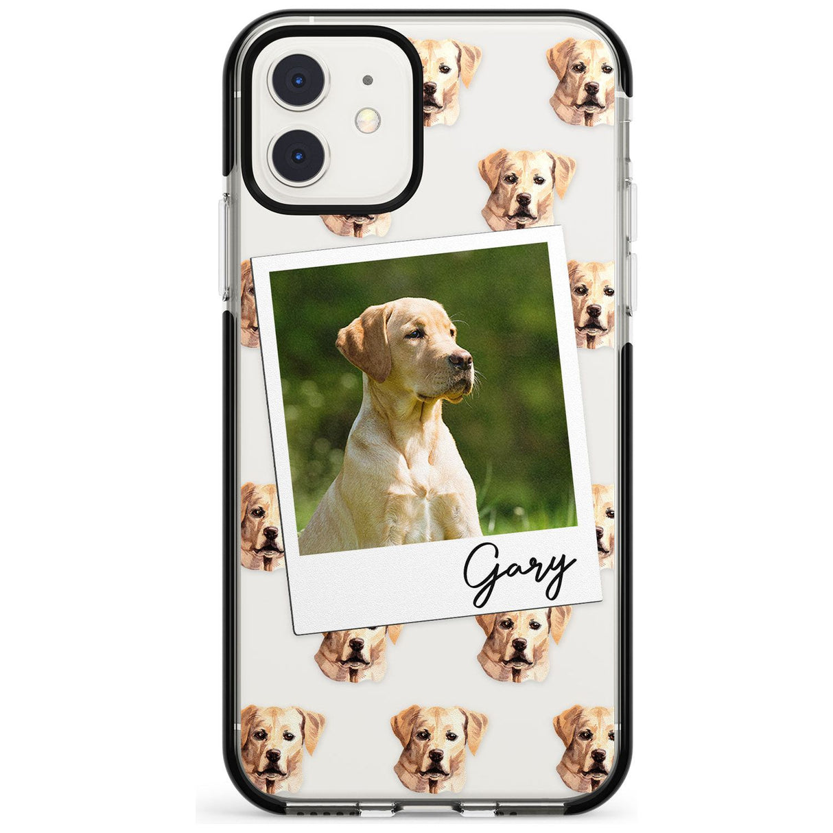 Labrador, Tan - Custom Dog Photo Pink Fade Impact Phone Case for iPhone 11 Pro Max