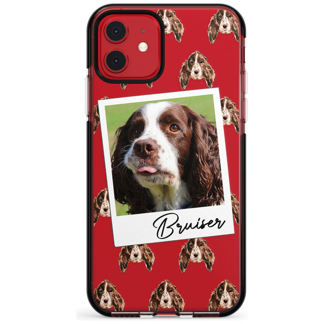 Springer Spaniel - Custom Dog Photo Pink Fade Impact Phone Case for iPhone 11 Pro Max