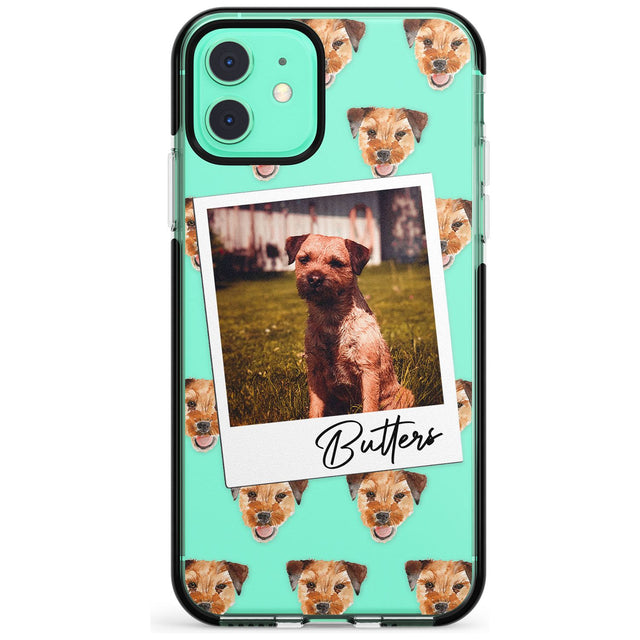 Border Terrier - Custom Dog Photo Pink Fade Impact Phone Case for iPhone 11 Pro Max