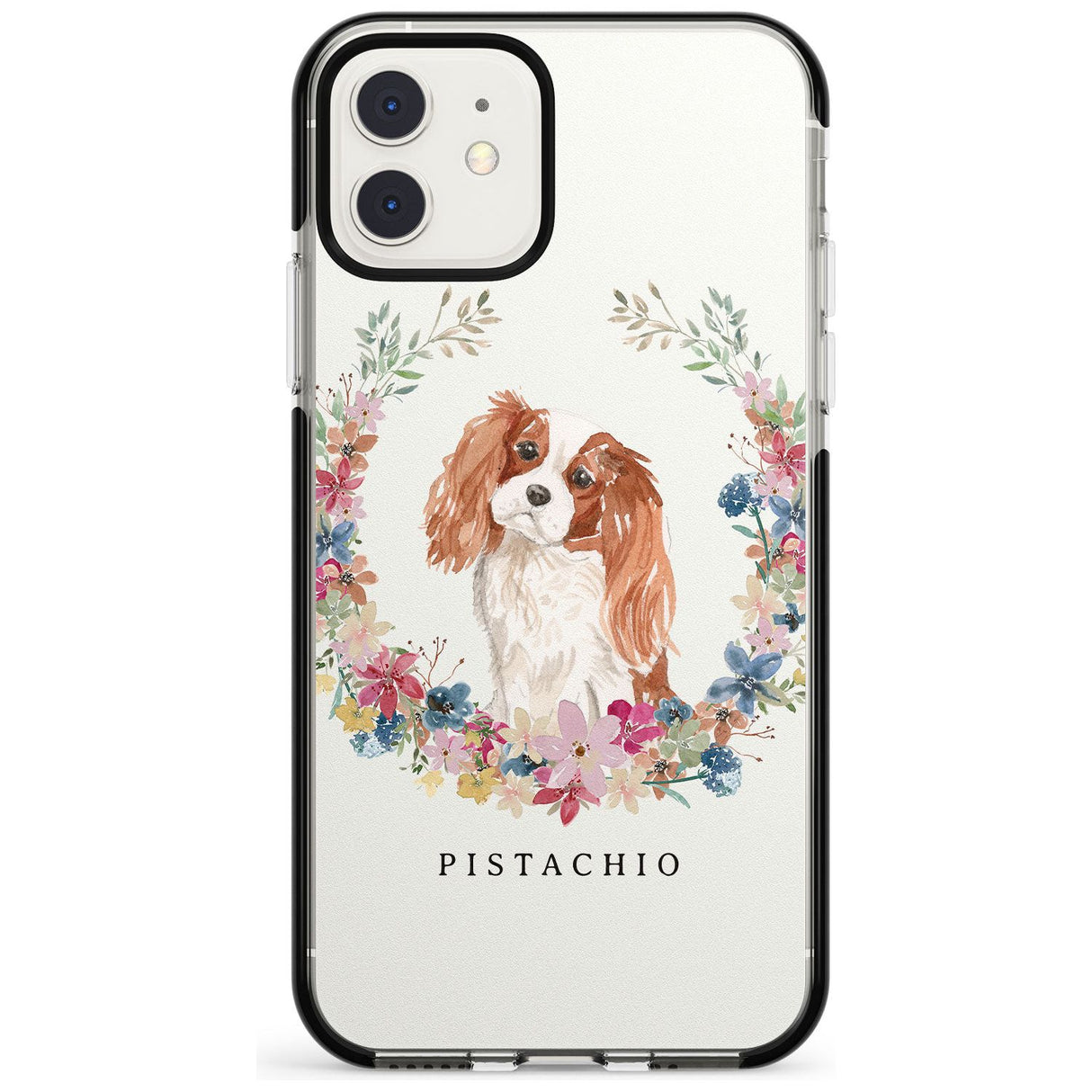 Cavalier King Charles Portrait Spaniel Black Impact Phone Case for iPhone 11