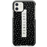 Custom Black Dots iPhone Case  Black Impact Custom Phone Case - Case Warehouse