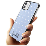 Simple Light Blue Dots iPhone Case   Custom Phone Case - Case Warehouse