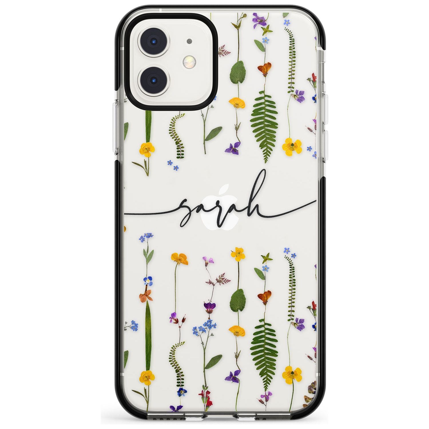 Custom Wildflower Lines Pink Fade Impact Phone Case for iPhone 11 Pro Max