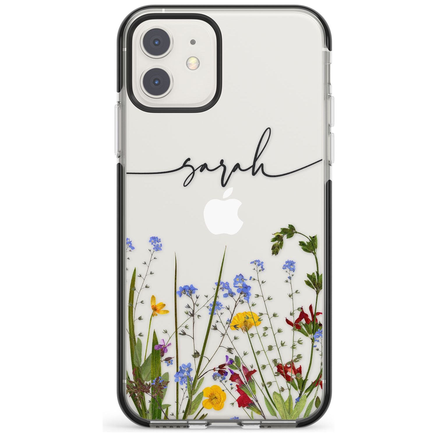 White Stars on Clear Impact Phone Case for iPhone 11, iphone 12