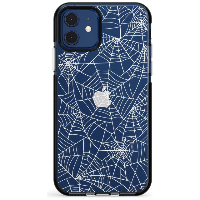 Personalised Spider Web Pattern Black Impact Phone Case for iPhone 11 Pro Max