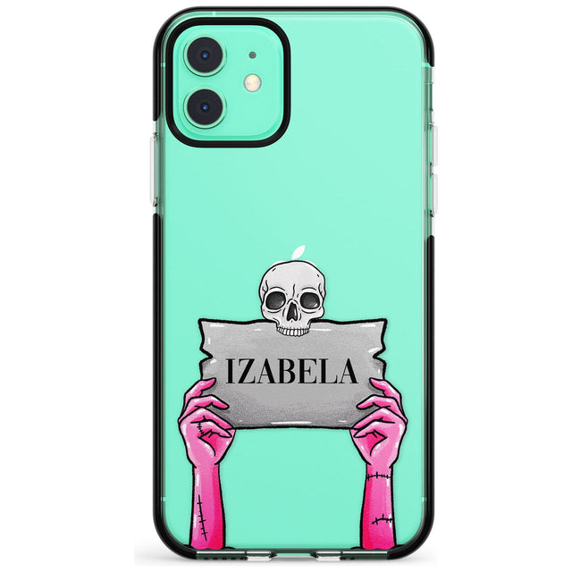 Personalised Grave Plaque Black Impact Phone Case for iPhone 11 Pro Max