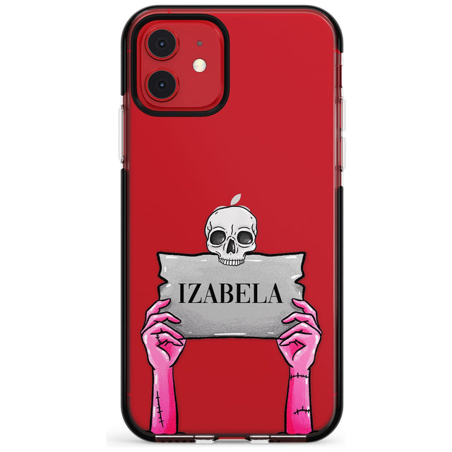 Personalised Grave Plaque Black Impact Phone Case for iPhone 11 Pro Max