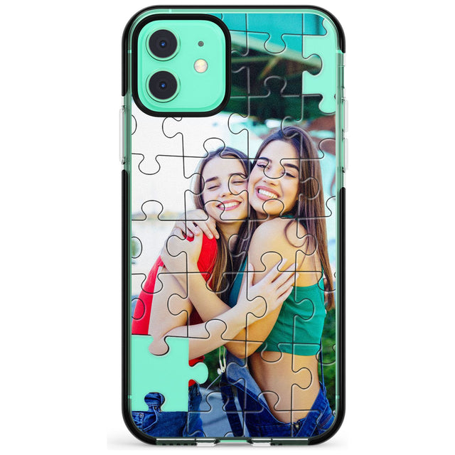 Personalised Jigsaw Puzzle Photo Black Impact Phone Case for iPhone 11 Pro Max