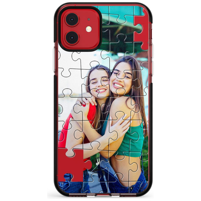 Personalised Jigsaw Puzzle Photo Black Impact Phone Case for iPhone 11 Pro Max