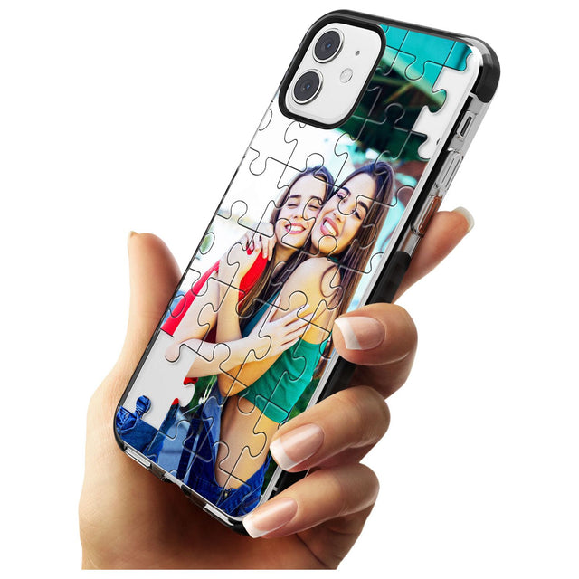 Personalised Jigsaw Puzzle Photo Black Impact Phone Case for iPhone 11 Pro Max