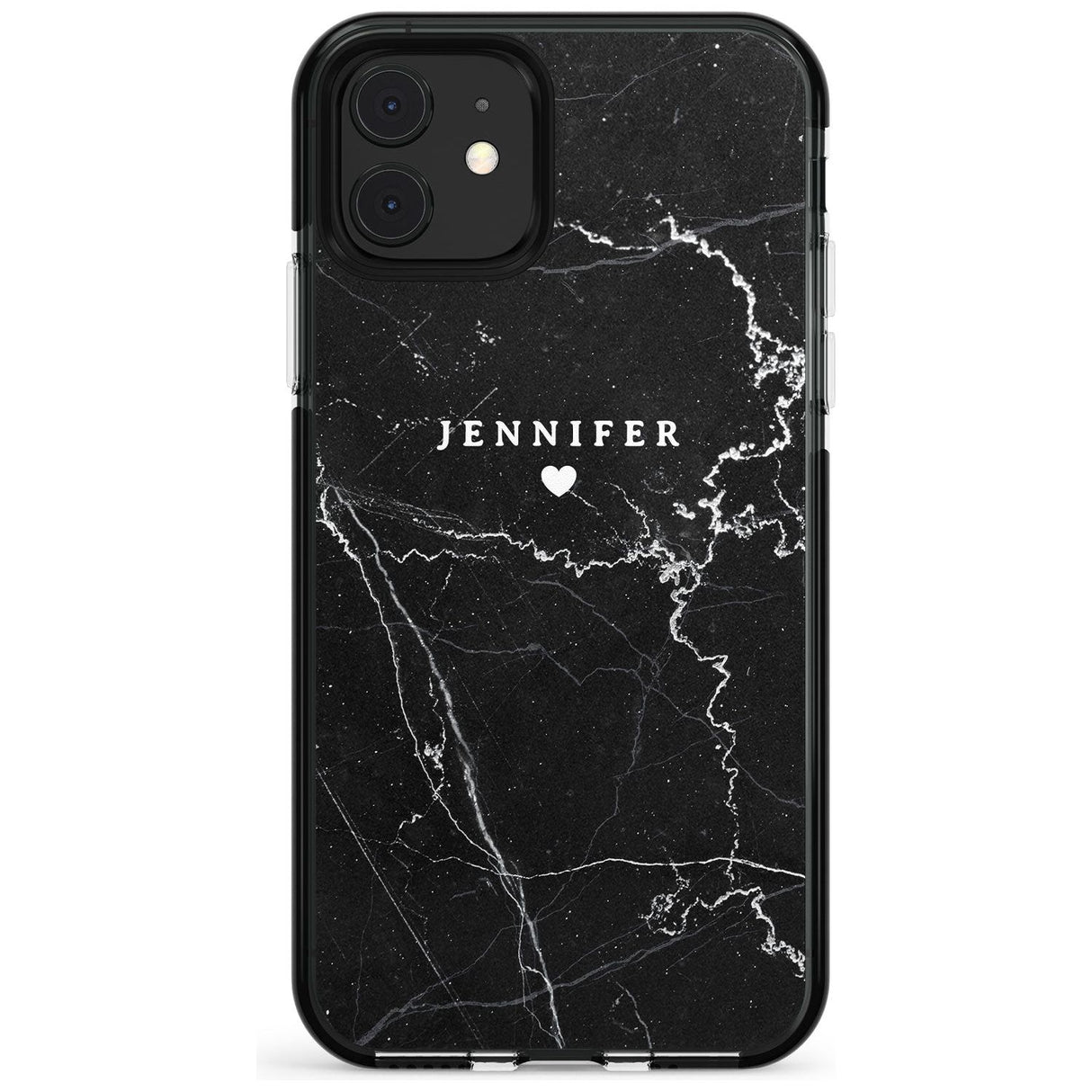 Personalised Black Marble Pink Fade Impact Phone Case for iPhone 11 Pro Max