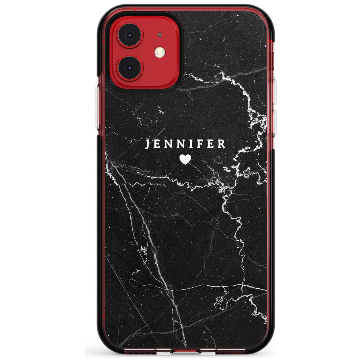 Personalised Black Marble Pink Fade Impact Phone Case for iPhone 11 Pro Max