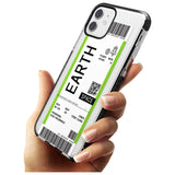 Earth Custom Space Travel Ticket iPhone Case   Custom Phone Case - Case Warehouse