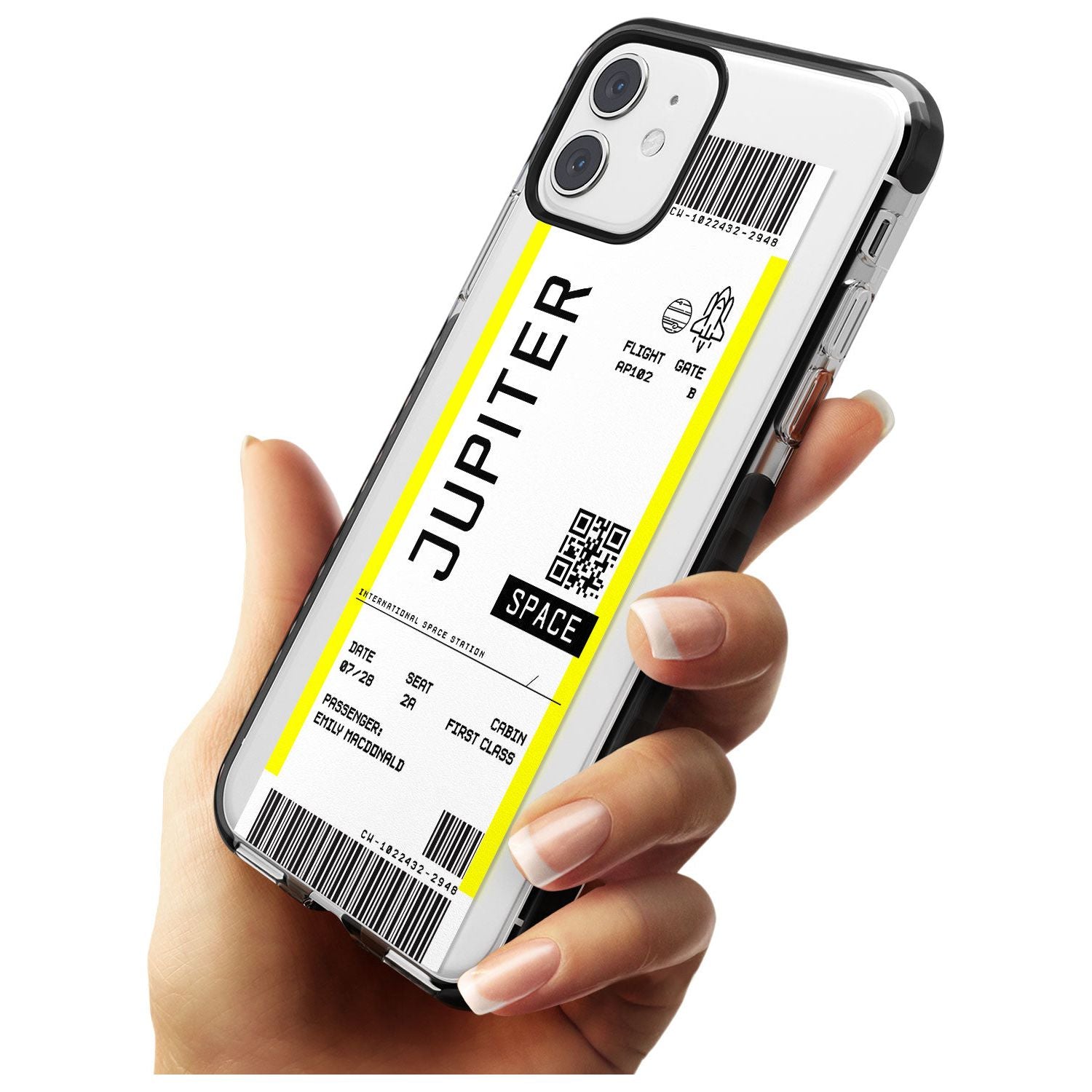 Jupiter Travel Ticket iPhone Case   Custom Phone Case - Case Warehouse