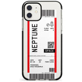 Neptune Space Travel Ticket iPhone Case  Black Impact Custom Phone Case - Case Warehouse