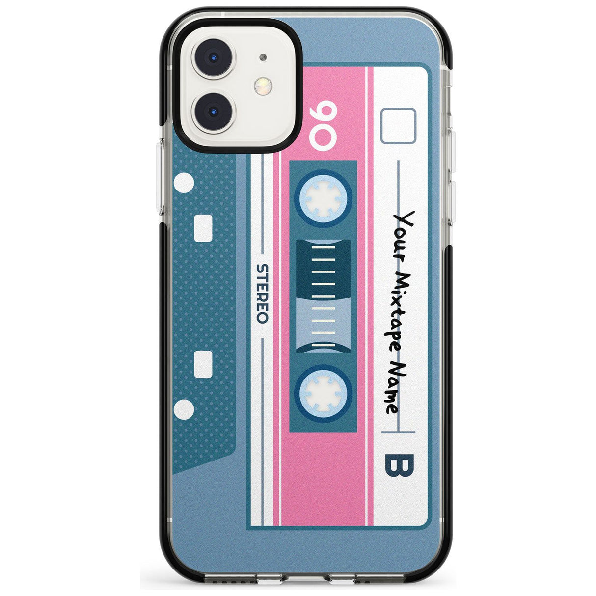 Retro Mixtape Pink Fade Impact Phone Case for iPhone 11 Pro Max