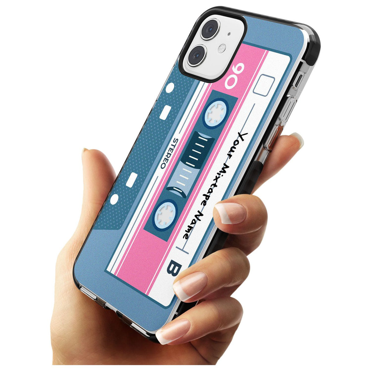 Retro Mixtape Pink Fade Impact Phone Case for iPhone 11 Pro Max