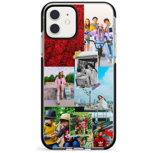 Personalised Photo Collage Black Impact Phone Case for iPhone 11 Pro Max